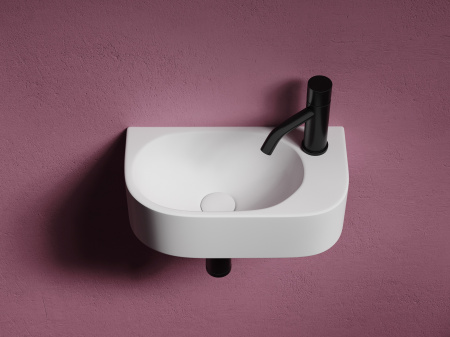 Умывальник подвесной прямоугольный Ceramicanova Element 409*224*110мм, белый, CN6066L