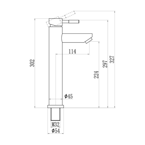 Смеситель для раковины Savol S-SUS2002, сатин