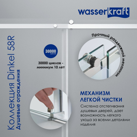 Душевая дверь WasserKRAFT Dinkel 58R30