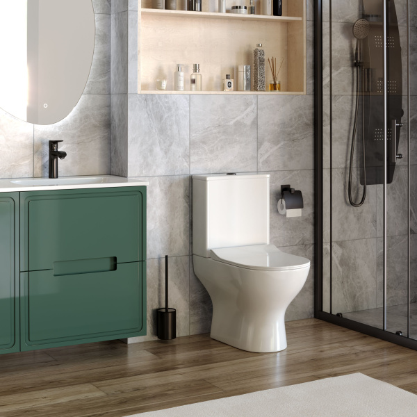 Унитаз Taliente Arte AR35045+Nero pulsante напольный с бачком