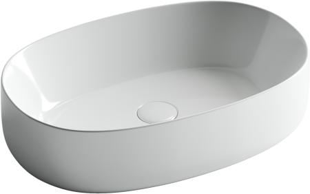 Умывальник чаша накладная овальная Ceramicanova Element 540*350*145мм, Белый, CN5023