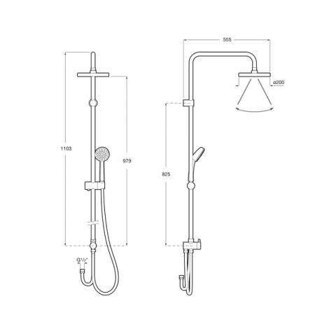 Душевая система Roca Victoria 5B9961C00