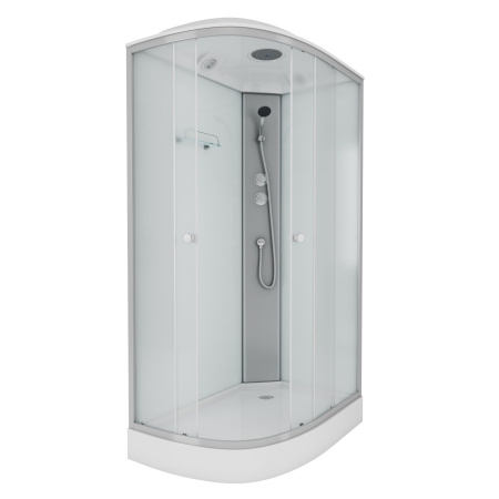 Душевая кабина Niagara Eco E120/80/13R/MT (120х80х215) низкий поддон(13см),стекло матовое,3 места