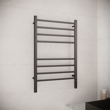 Аврора П8 500х800 электро КС ГРАФИТ ( new встроен диммер) Полотенцесушитель TERMINUS