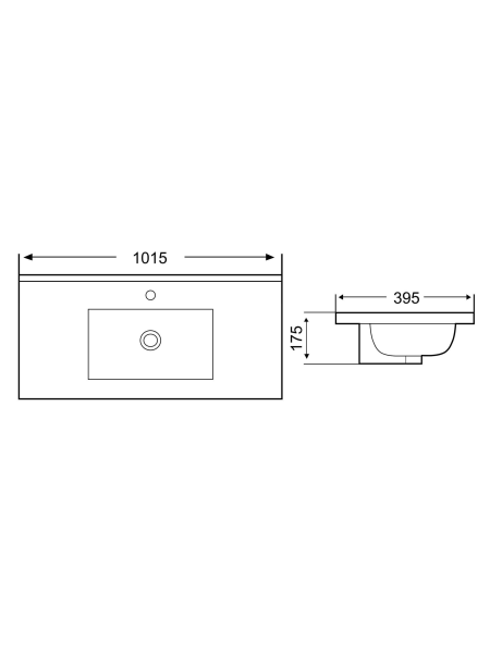 Раковина врезная WeltWasser WW SK DEILBACH 7517-100 MT-BL