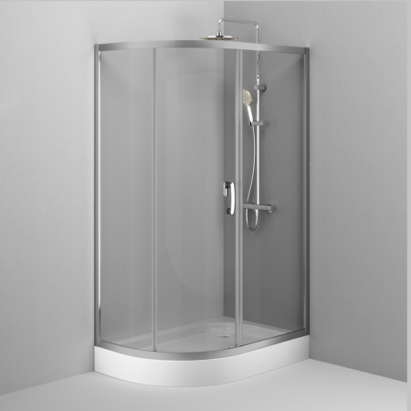 W83UG-302U120MT Like Solo Slide 120 Душевое ограждение AM.PM Like 120x80, стекло прозрачное
