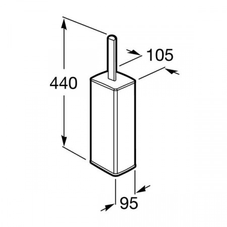 Настенный держатель для туалетной щетки Roca Select, A816305001