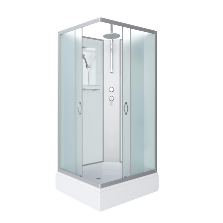 Душевая кабина Niagara Classic NG-33984-14QBKT (90х80х210) средний поддон(26см),стекло матовое