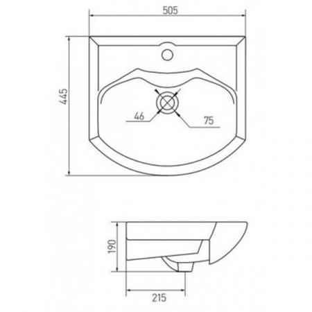 Мебельная раковина Акватон Smile 50 1WH207781