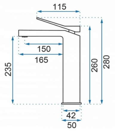 Смеситель для умывальника Rea Duet Black B4414