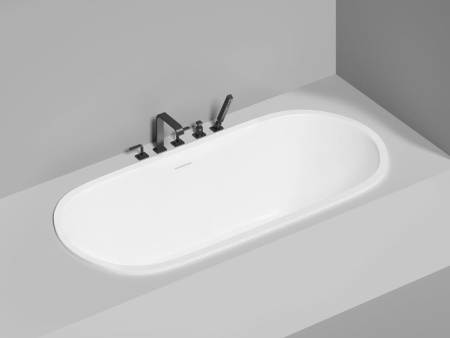 Ванна встраиваемая Salini ORNELLA AXIS KIT 190x90, S-Stone, матовый белый 103522M