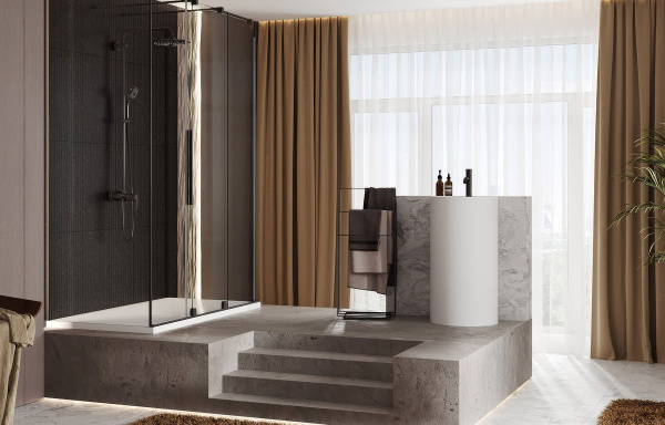 Умывальник Belux Осло 450x800, Белый матовый, Solid Surface