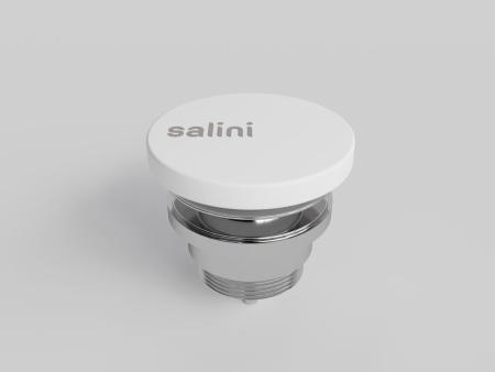 Донный клапан для раковины фиксированный D 604 Salini белый 166302M