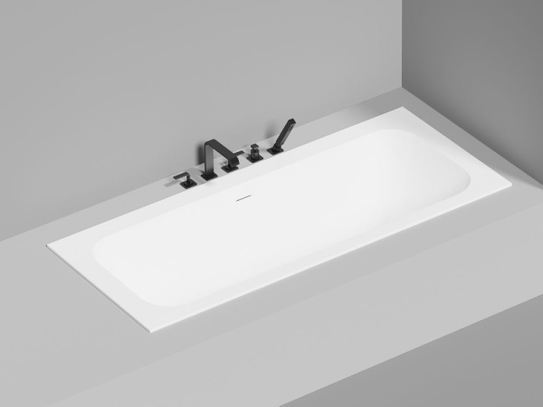 Ванна встраиваемая Salini ORLANDA AXIS KIT 190x80 покраска по RAL полностью, S-Stone, матовый 103321MF