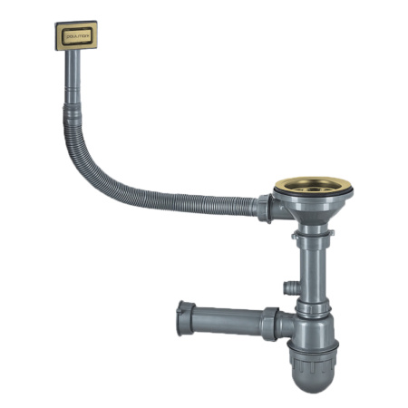 Сифон Paulmark Konz PM2022-BG, брашированное золото