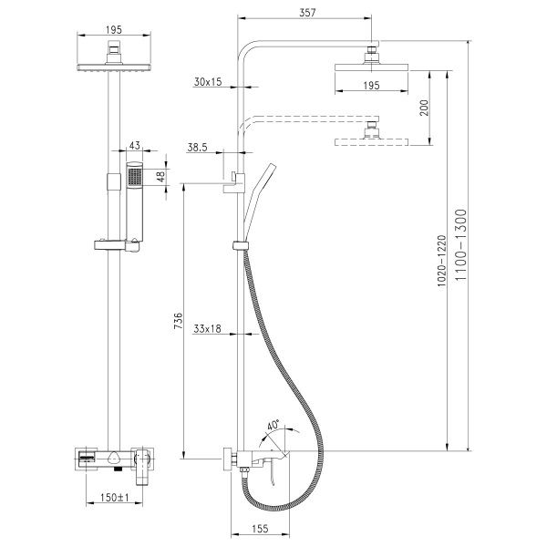 Смеситель Lemark Contest LM5862CW для ванны и душа