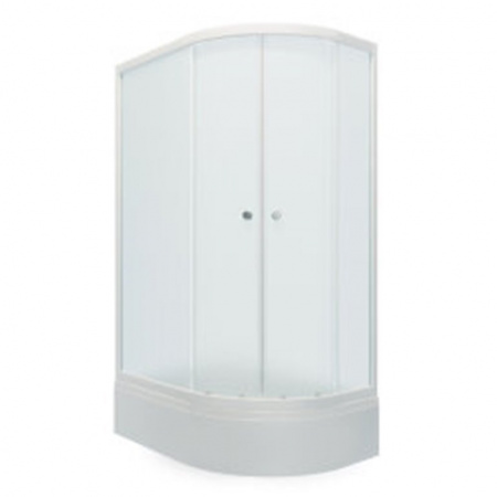 Душевой уголок Triton РИФ В1 120х80 левый, поддон средний, стекло шиншила