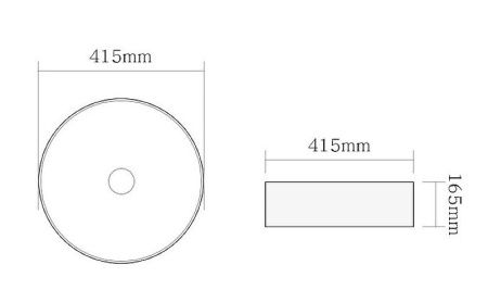 Раковина SantiLine SL-1057MB 42х42 матовая черная