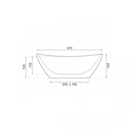 Умывальник Rea Sofia Dark Grey U5900