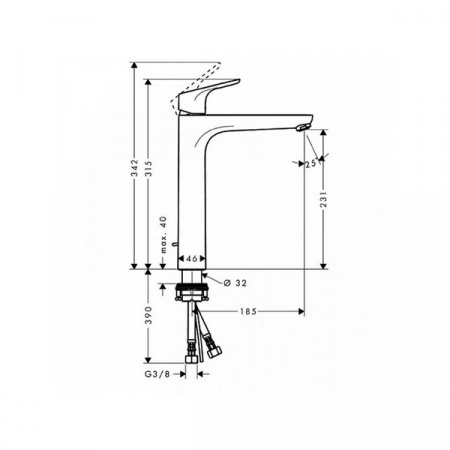 Смеситель для умывальника Hansgrohe Focus 31531000