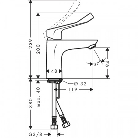 Смеситель для умывальника Hansgrohe Focus 31915000