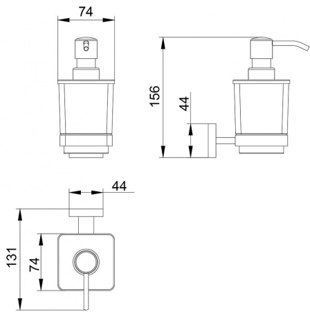 Дозатор Timo Selene 10039/00 хром