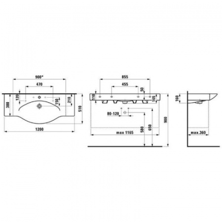 Раковина Laufen 8117040001041