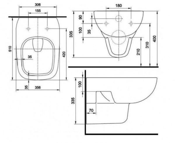 Унитаз подвесной Kolo Style Rimfree L23120000