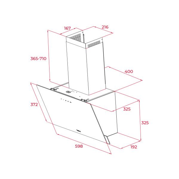 Кухонная вытяжка TEKA DVN 64030 TTC WHITE 112950005