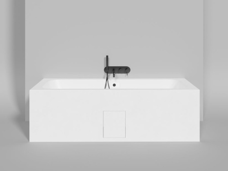 Ванна встраиваемая Salini ORLANDA AXIS 190x80, S-Stone, матовый белый 103221M