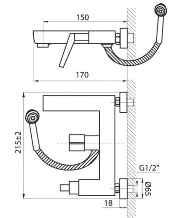 Смеситель для ванны Ahti Lappi LP405001