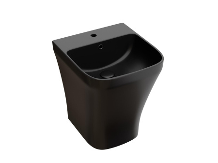 Раковина моноблок подвесная Ceramicanova DION, черный матовый, CN6067MB