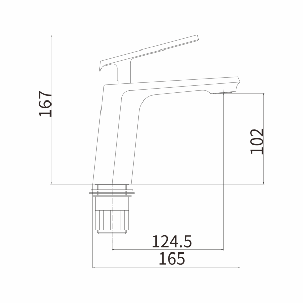 Смеситель для раковины FASHUN A1081-8, белый