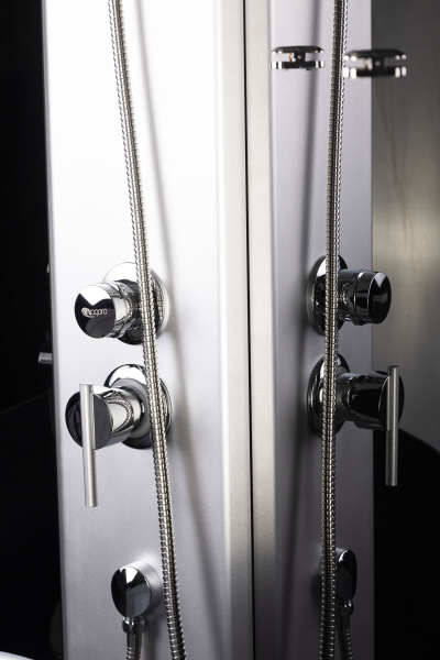 Душевая кабина Niagara Eco NG-7509-14BLACK (100х100х215) высокий поддон(40см),стекло мозаика,4 места