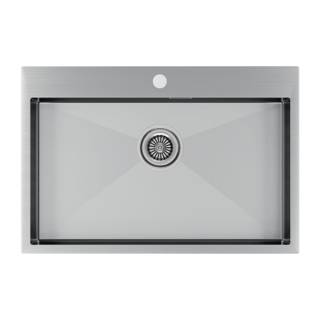 Мойка Paulmark KRONER 75 PM217551-BS 510х750х200 мм, нержавеющая сталь, нержавеющая сталь