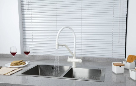 Смеситель для кухни с подключением фильтра питьевой воды Gappo G4398-88