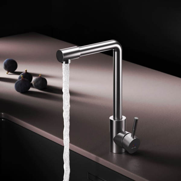 F85B05011 X-Joy S, Смеситель для кухни AM.PM с L-изливом, сатин