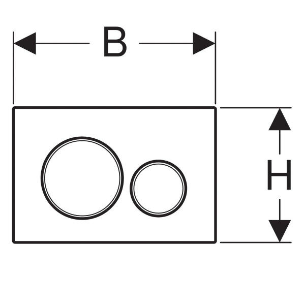 Клавиша смыва Geberit Sigma 115.882.JQ.1 хром