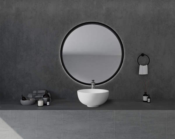 Раковина накладная ABBER Stein AS2617 белая матовая