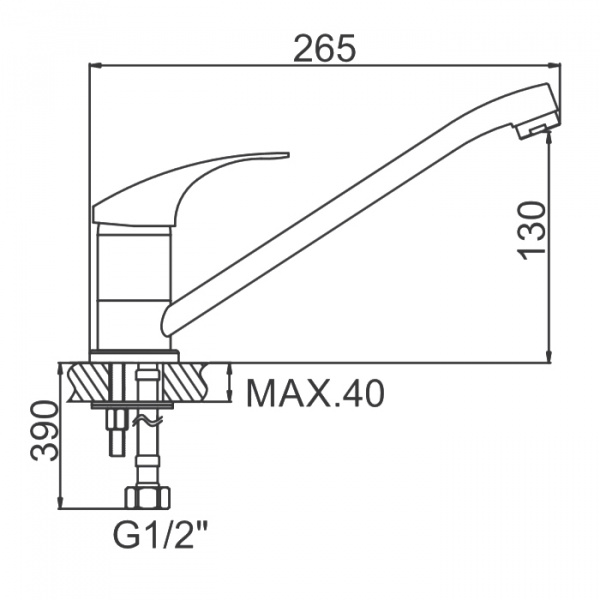 Смеситель для мойки Ledeme H36 L4836