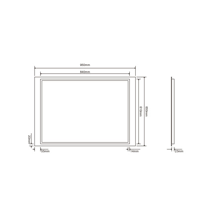 Зеркало Roxen Porto 95х65 510105-95