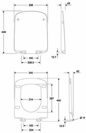 Сиденье с крышкой Kolo Nova Pro M30117000