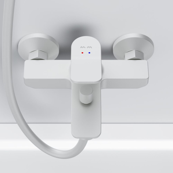 F85A10033 X-Joy Смеситель для ванна и душа AM.PM, белый