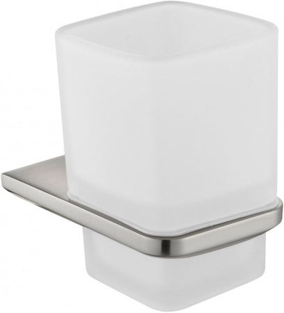 Настенный стакан одинарный Grocenberg AC0053 (Никель)