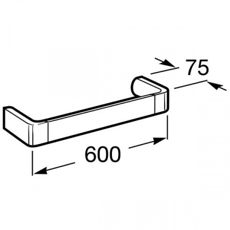 Полотенцедержатель Roca Select 600мм, A816311001