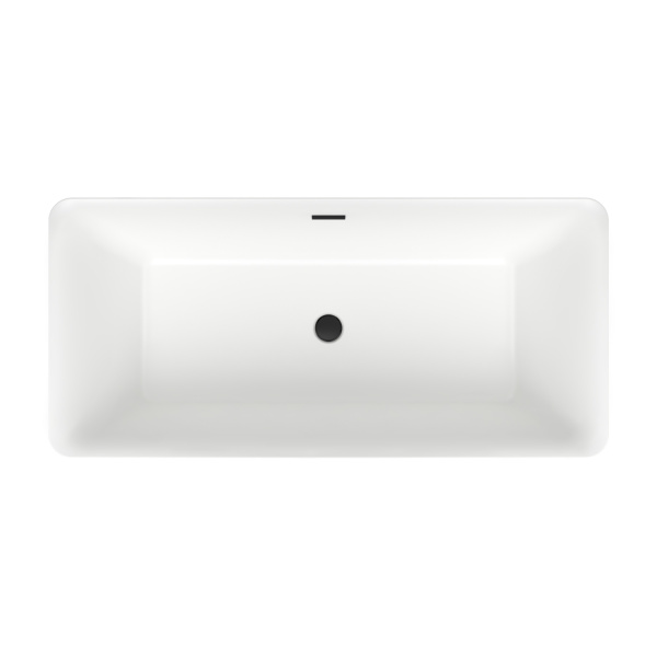 Акриловая ванна в наборе 4 в 1: отдельностоящая ванна, ножки, экран, слив-перелив Wellsee DeSire 231502003