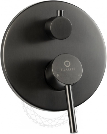 Душевая система скрытого монтажа FILARETE Roun FL1024 (Графит)