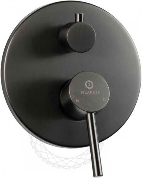 Душевая система скрытого монтажа FILARETE Roun FL1024 (Графит)