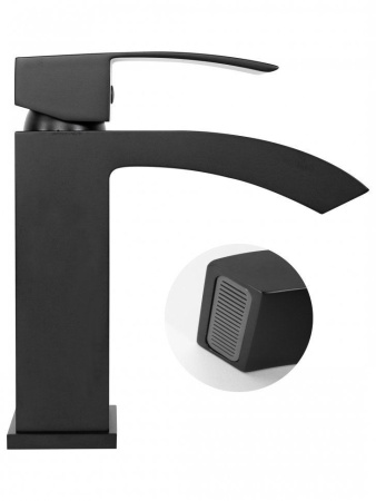 Cмеситель для раковины Hansberge H1077 Черный матовый