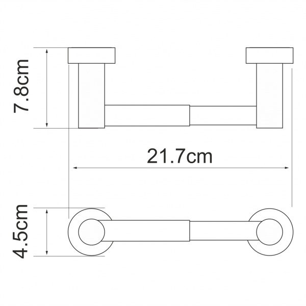 Держатель туалетной бумаги WasserKRAFT Donau K-9422